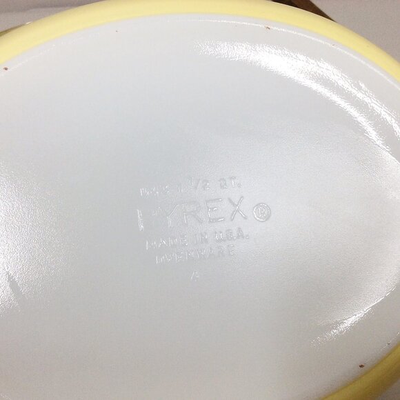 Vintage Pyrex 043 Kim Chee 1.5 QT Oval Casserole Dish with Lid Metal Wood Cradle - Picture 15 of 15